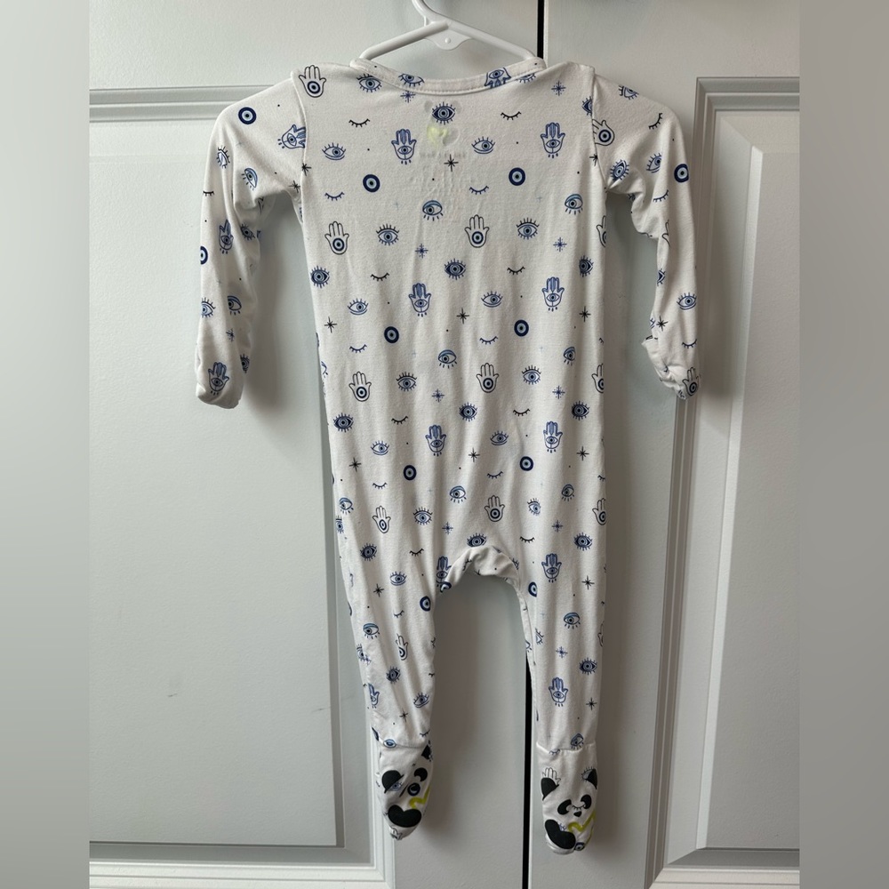 Bellabu Bear The Eye Bamboo Convertible Footie (Size 3-6 Months) - Picture 2 of 3